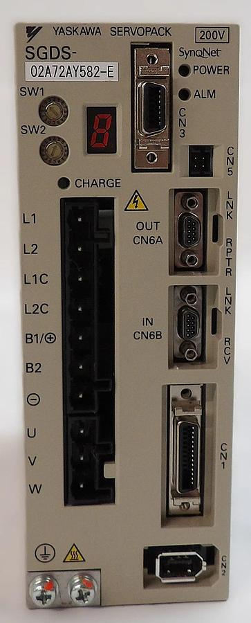 Used Yaskawa Electric SGDS-02A72AY582-E Servo Drive SERVOPACK Lot of 2 Working