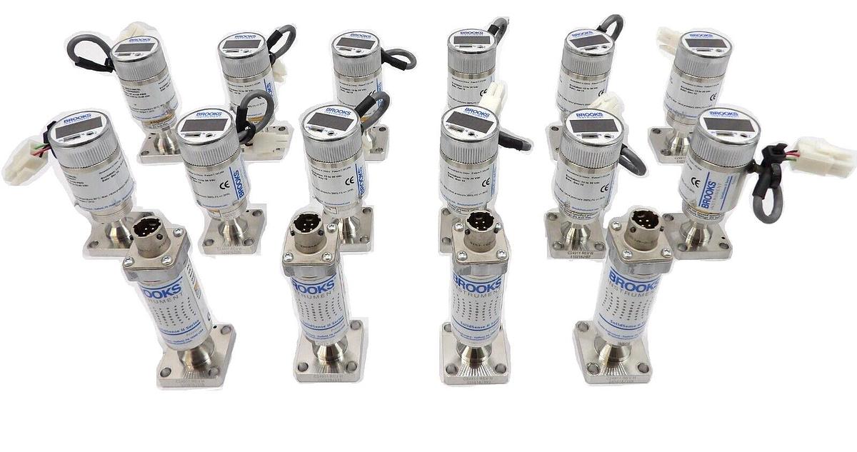 Used Brooks GID01C3WCSL GFD01C3BCSL Pressure Transducer SolidSense II Lot of 16