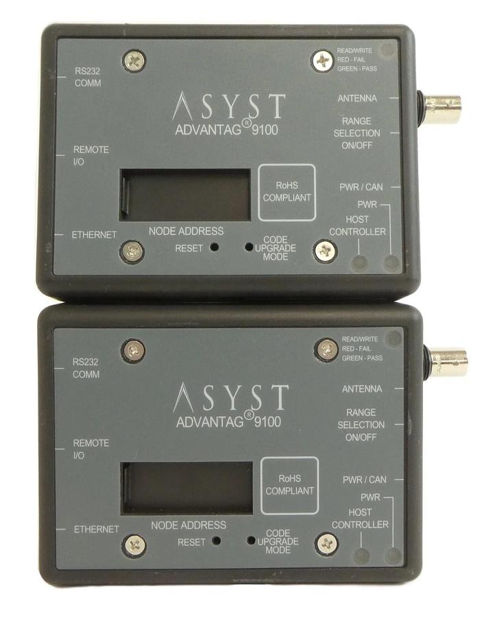 Used Asyst 9701-2936-01 RFID Controller Advantag 9100 Lot of 2 Working Surplus