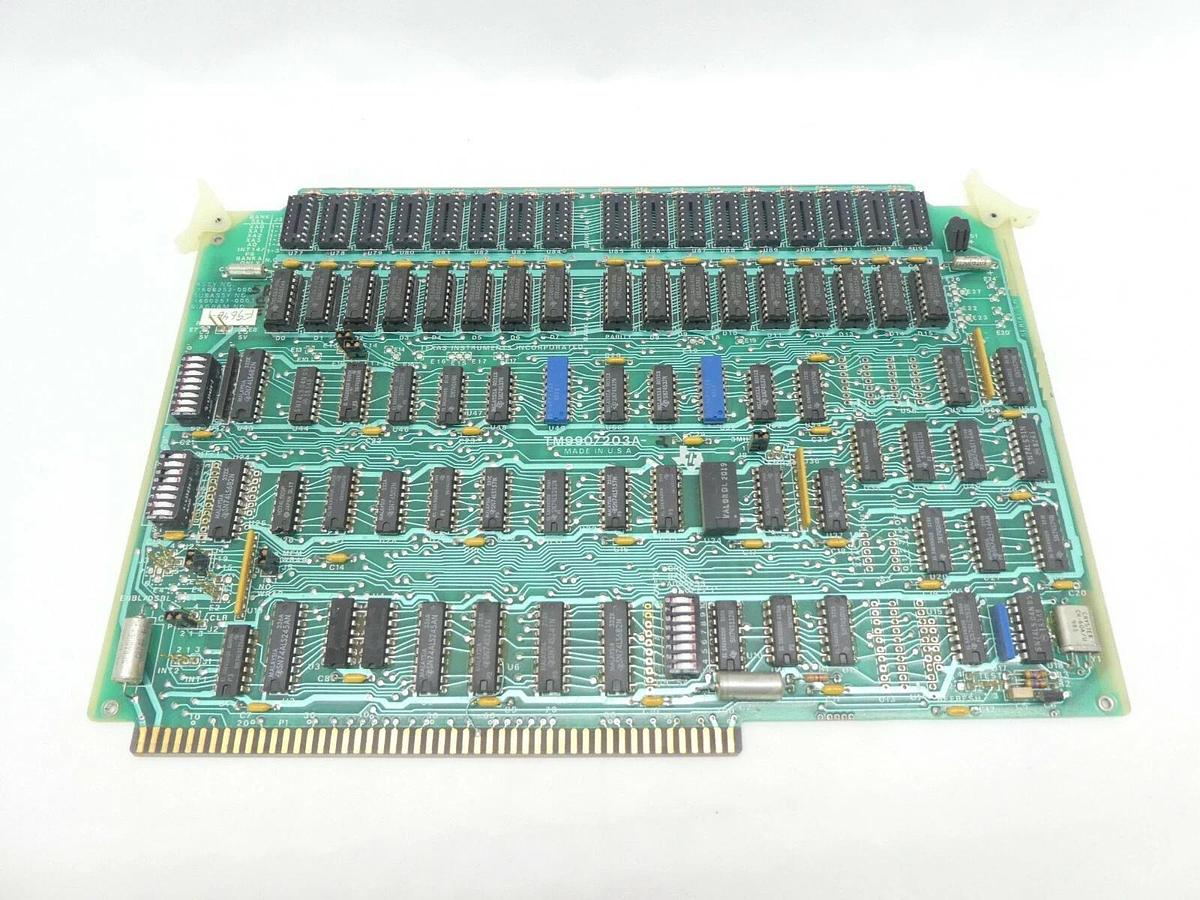 Used Texas Instruments 1600252-0005 RAM Module PCB Card TM990/203A-2 Varian F9646001