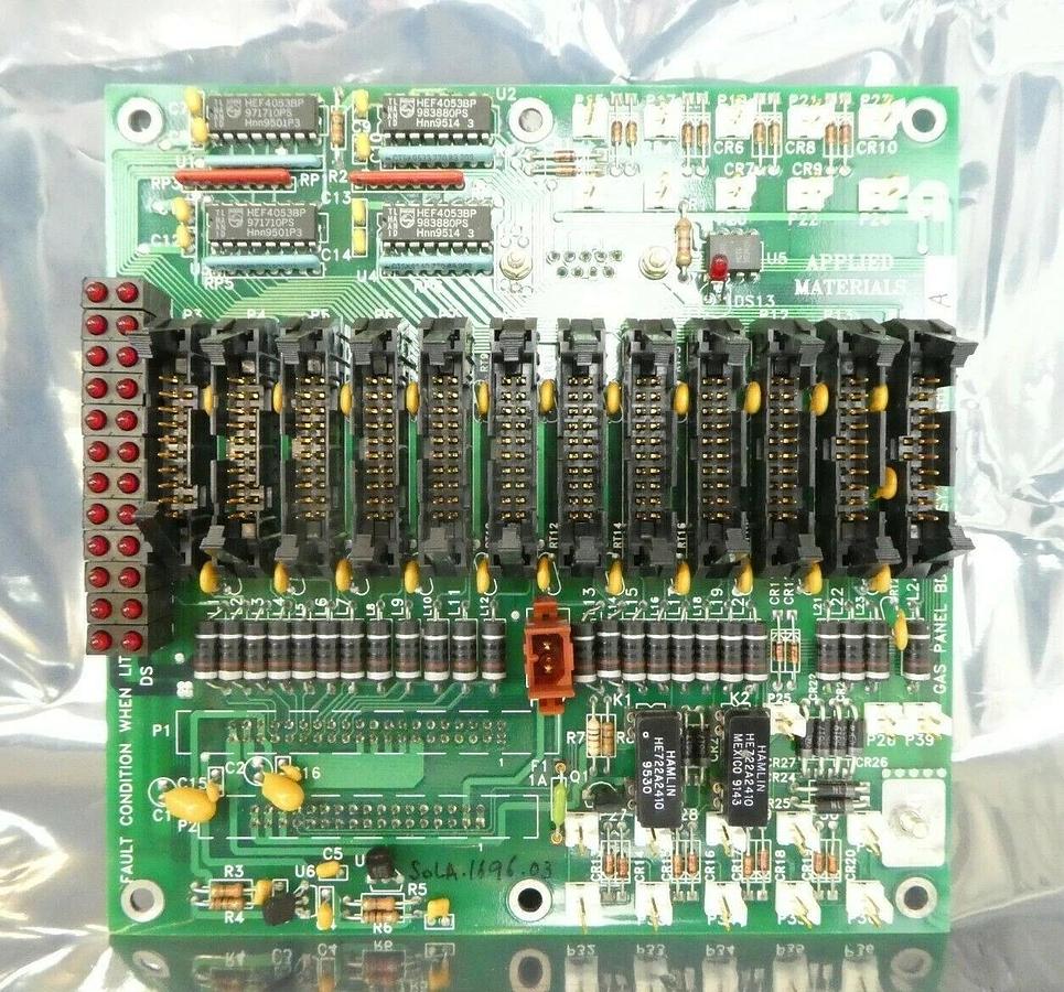 Used AMAT Applied Materials 0100-76046 Gas Panel Board PCB P5000 Working