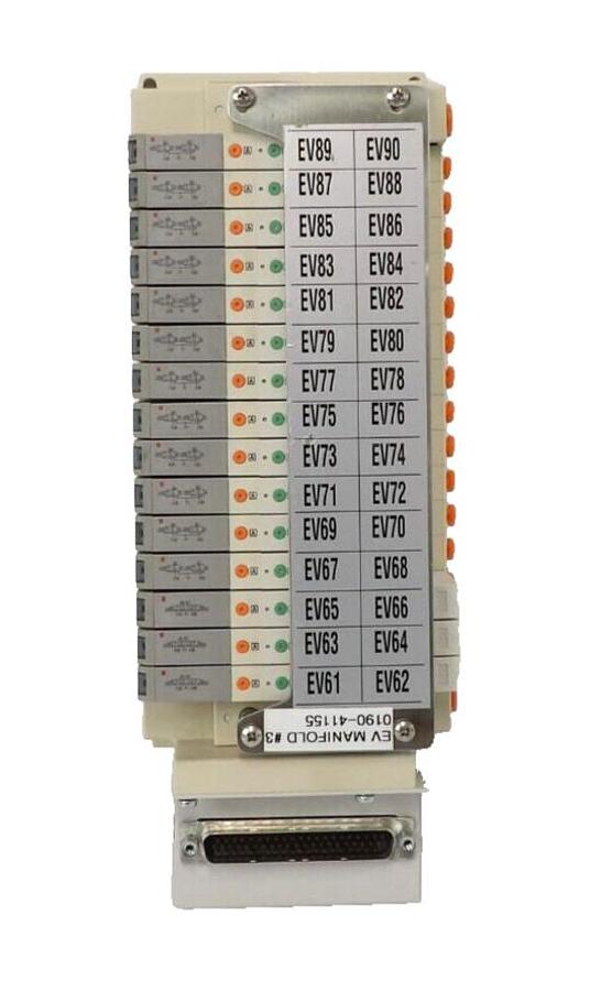 Used SMC SS5V1-DUQ00584 15-Port Pneumatic Manifold AMAT 0190-41155 Working Surplus