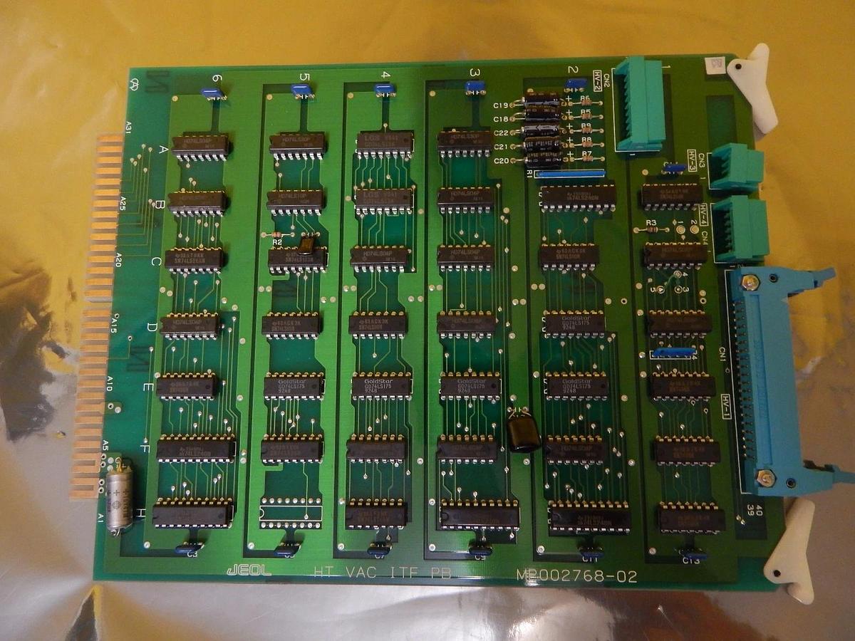 Used JEOL MP002768-02 HT VAC ITF PB Interface Board PCB Card EM-2010F Working