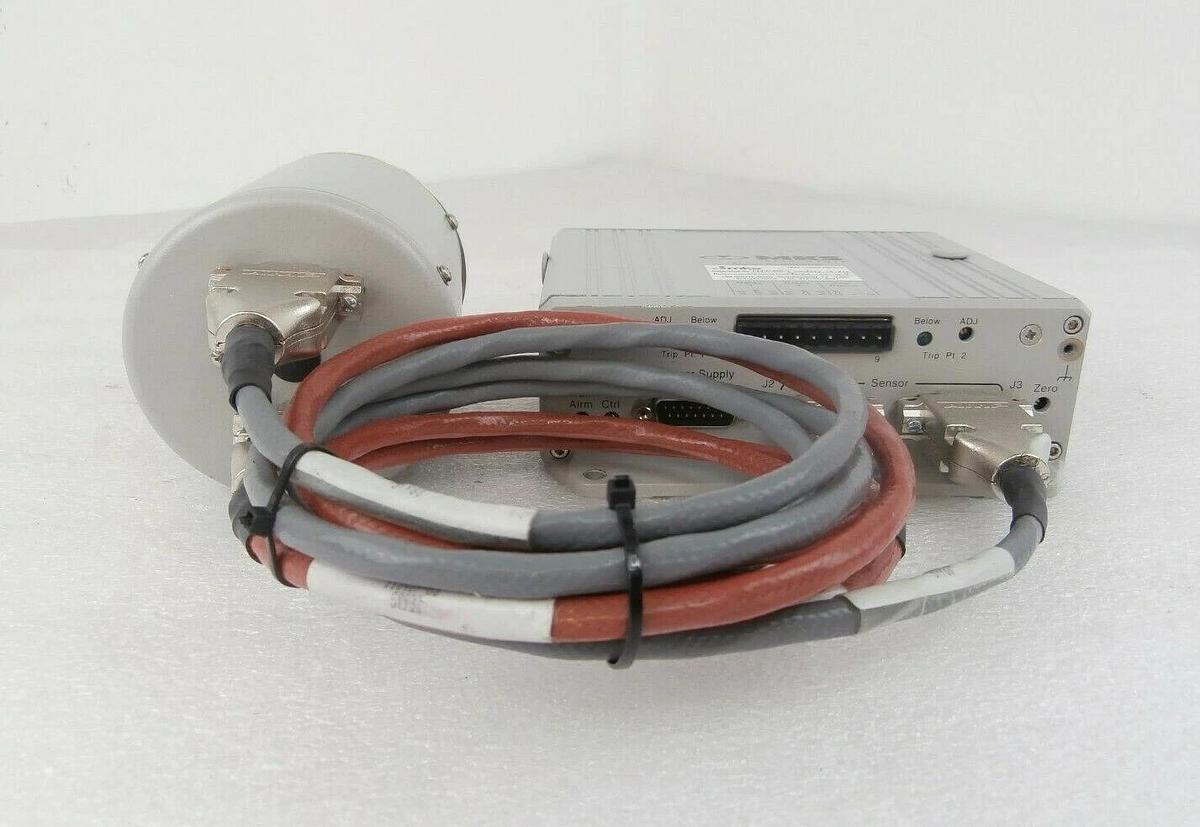 Used MKS Instruments 621C02TBFHB Baratron High Temp Pressure Transducer Set Working