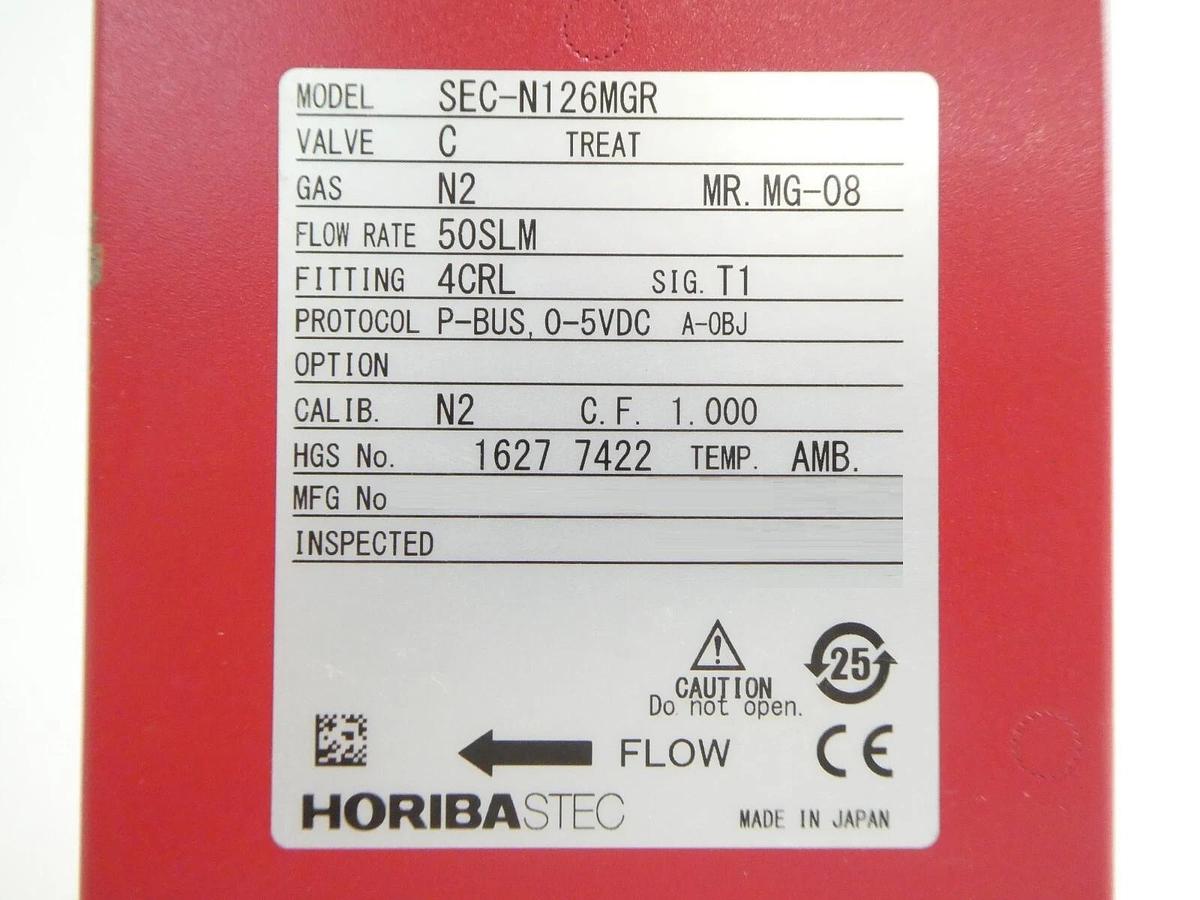Used Horiba STEC N100 Mass Flow Controller MFC SEC-N126MGR Lot of 10 Working Surplus