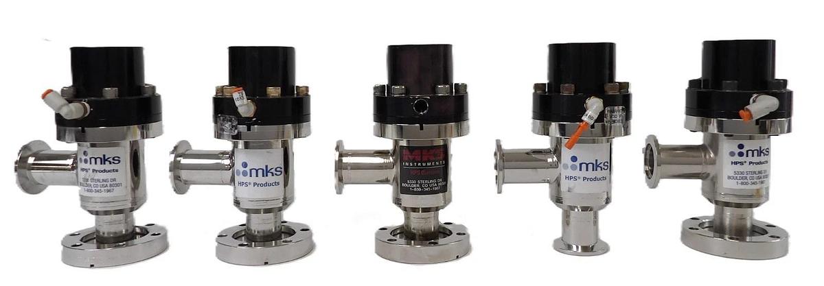 Used MKS Instruments UHV-25-AKC-ENVN Angle Valve Reseller Lot of 5 Working Surplus