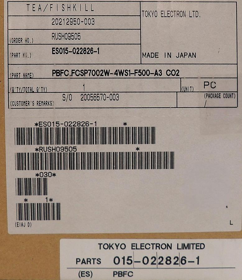 Fujikin FCSP7002W-4WS1-F500-A3 Flow Control System P7000 WR New Surplus