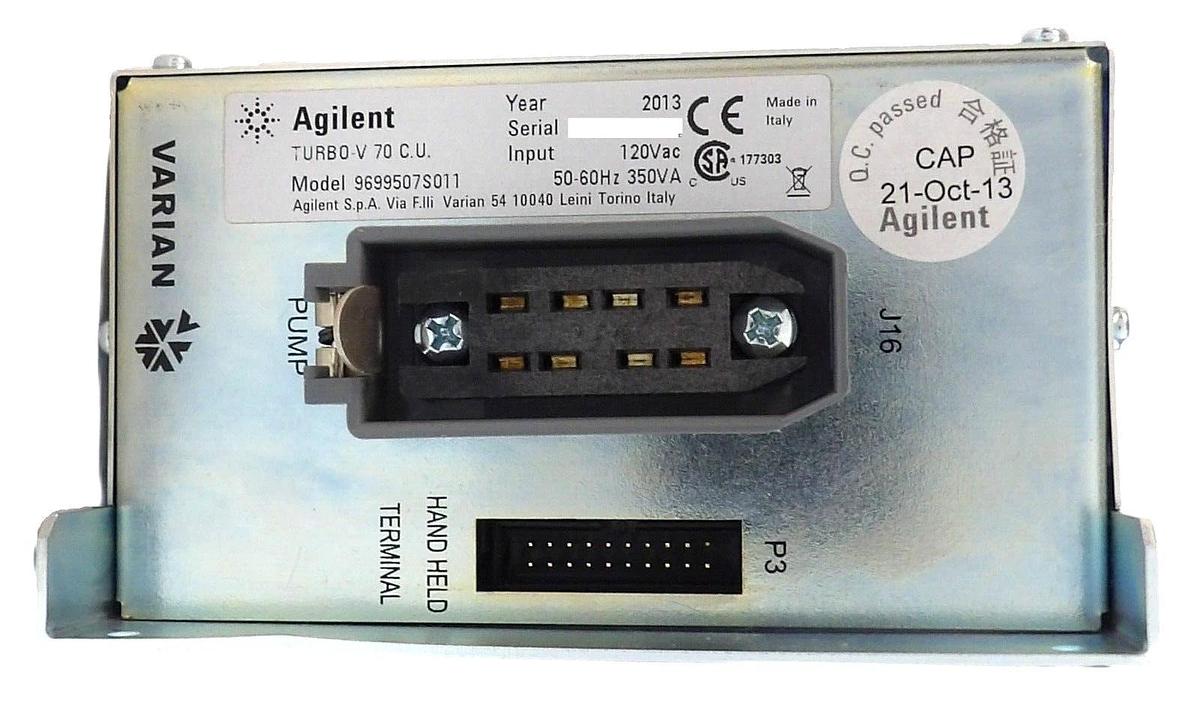 Used Turbo-V 70 C.U. Varian 9699507S011 Turbomolecular Pump Controller Working