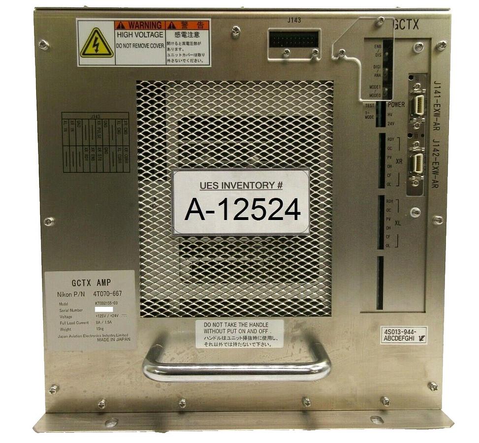 Used JAE Japan Aviation Electronics KT002155-03 GCTX Amp Nikon 4T070-667 Working