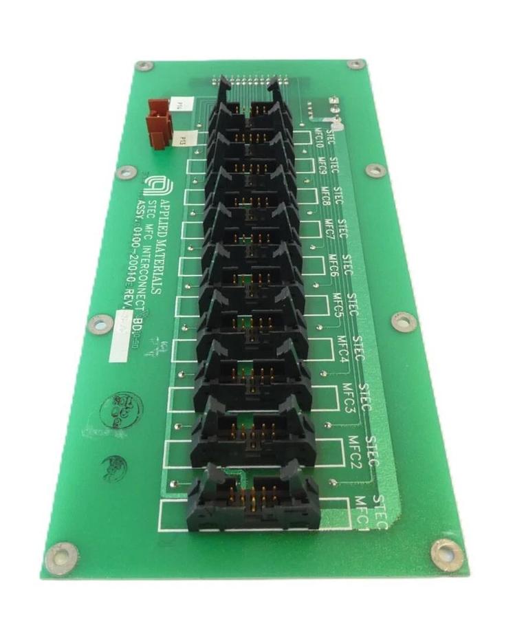 Used AMAT Applied Materials 0100-20010 STEC MFC Interconnect PCB Working Surplus