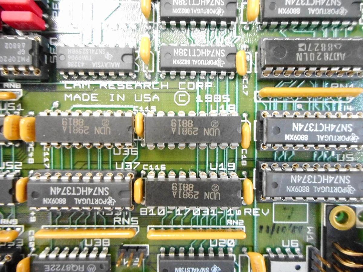 Used Lam Research 810-17031-1 Processor PCB Card 810-17052-13 ADIO-13 Rev. 7 AS-IS