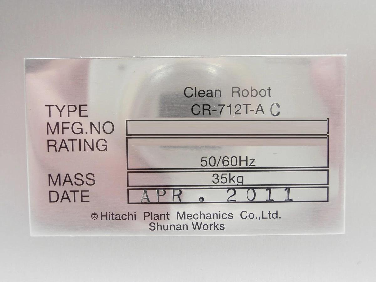 Used Sanki Technos CR-712T-AC Clean Robot w/End Effector Hitachi M-712E Cu Working