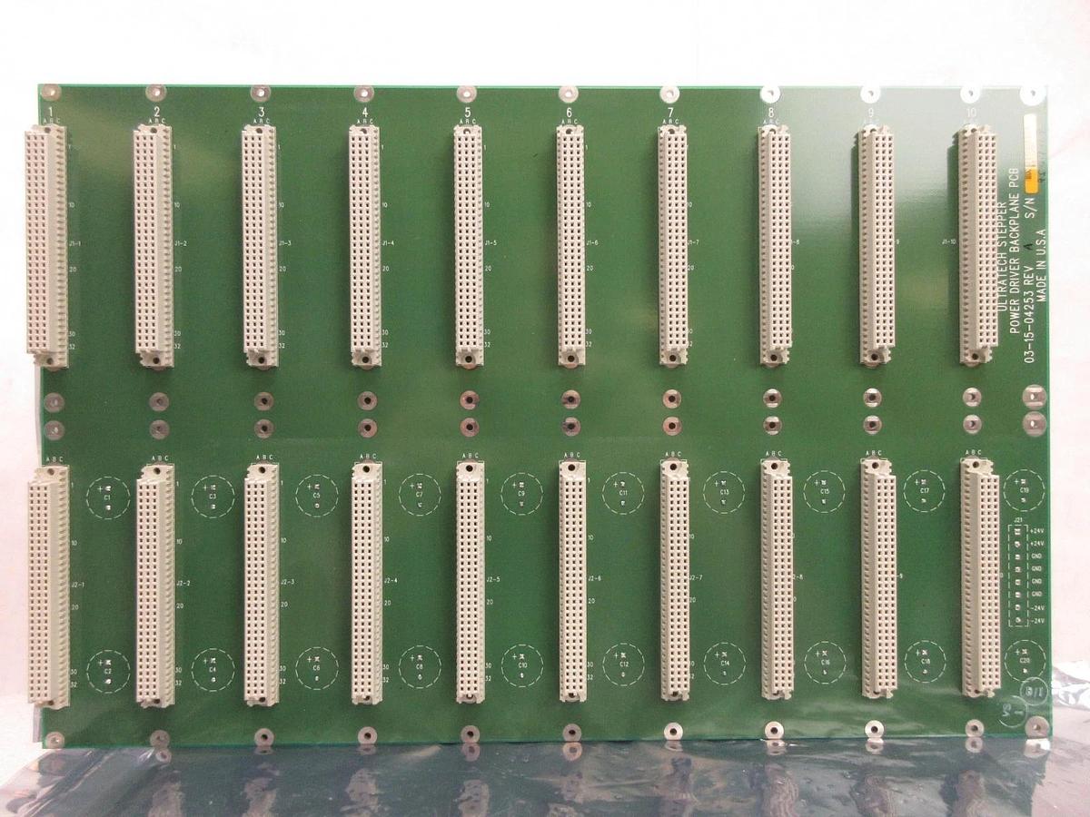 Used Ultratech Stepper 03-15-04253 Power Driver Backplane Board PCB Ultratech Used