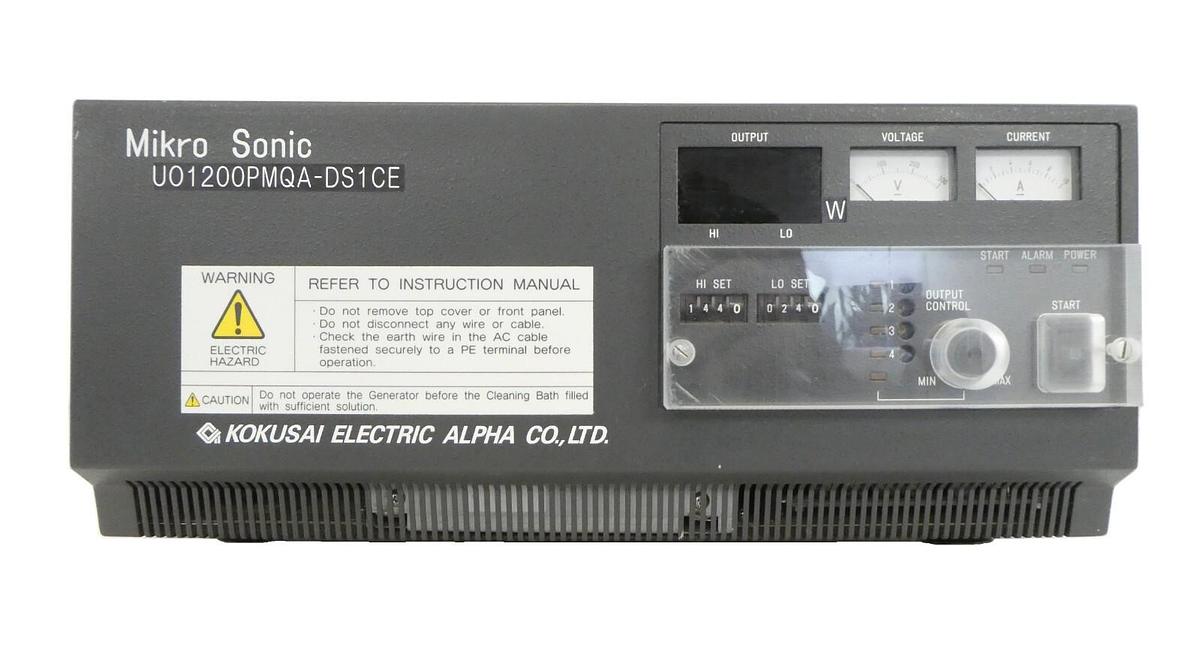 Used Kokusai Electric U01200PMQA-DS1CE Ultrasonic Generator Mikro Sonic Working
