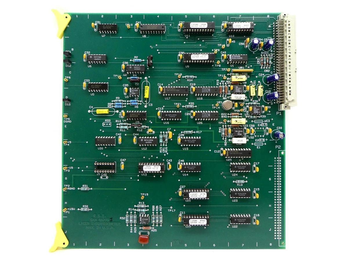 Used ESI Electro Scientific Industries CKA 69779 Laser Interferometer PCB Card Spare