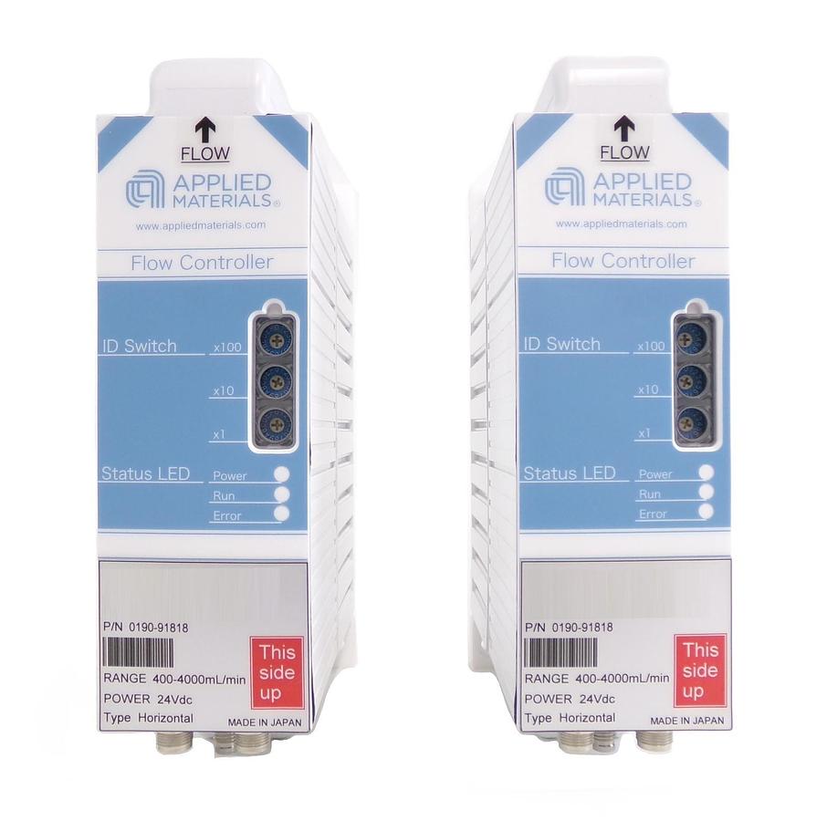 Used AMAT Applied Materials 0190-91818 Flow Controller 400-4000mL Lot of 2 Working