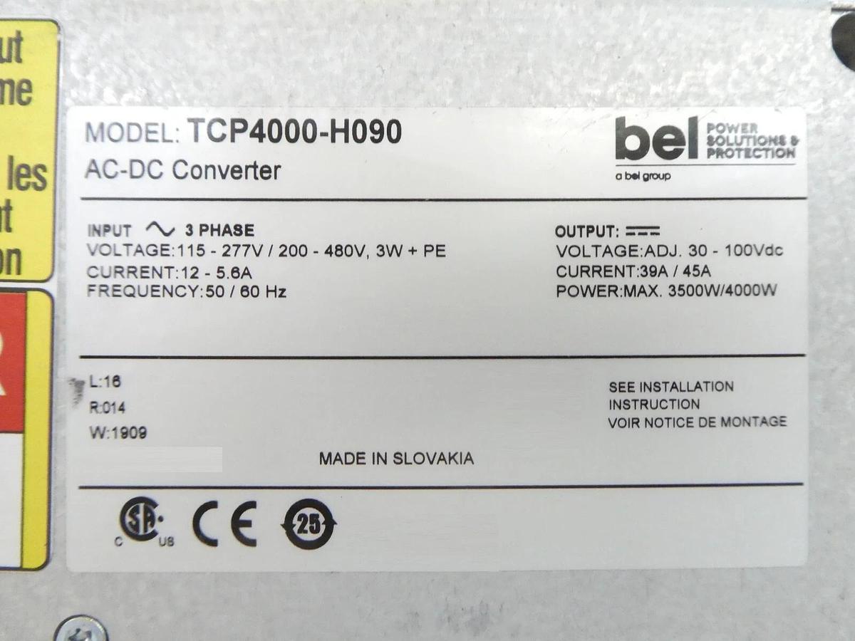 Used Bel TCP4000-H090 Power Supply 4000W AC-DC Converter Reseller Lot of 5 Surplus
