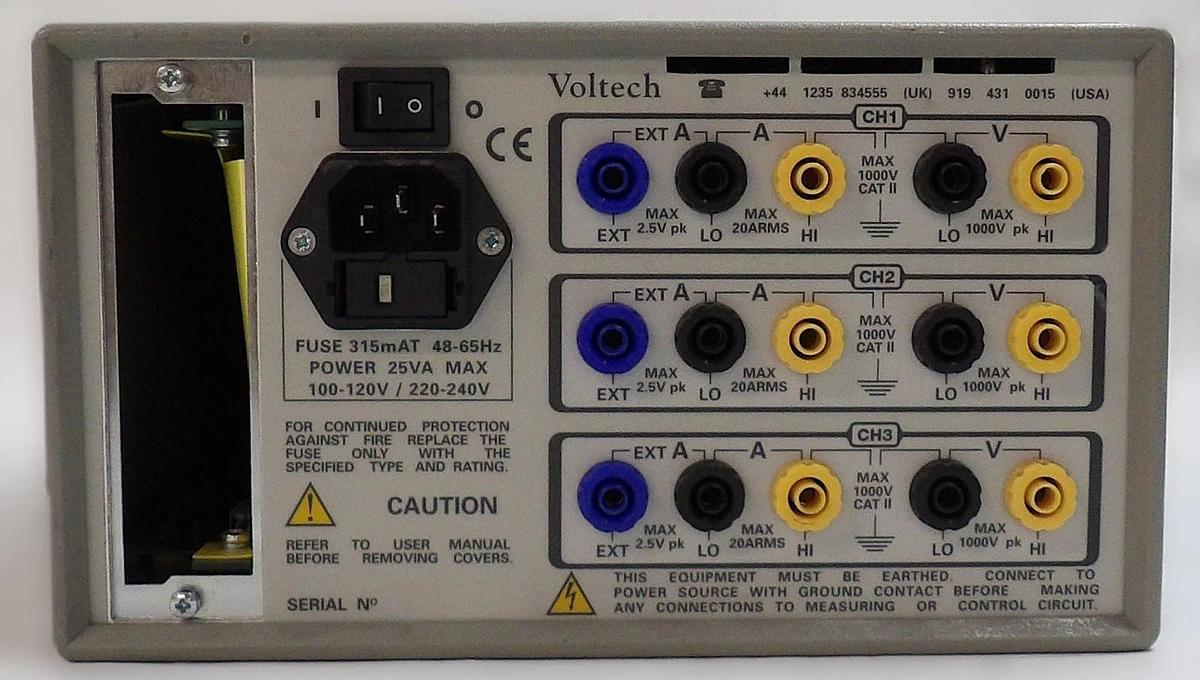 Used Voltech PM300 Three Phase Power Analyzer Reseller Lot of 2 Untested Spare