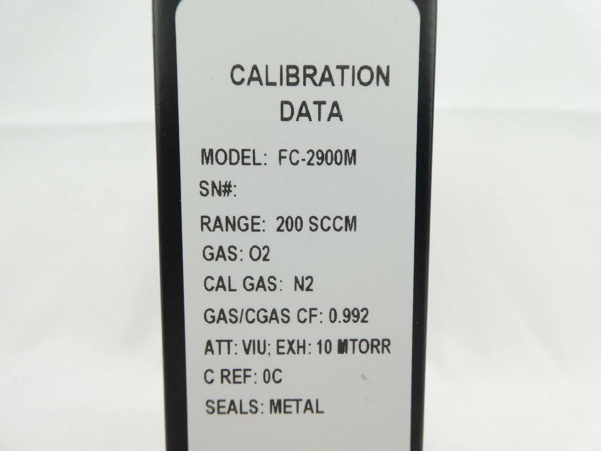 Refurbished Tylan FC-2900M Mass Flow Controller MFC 200 SCCM O2 2900 Series Refurbished