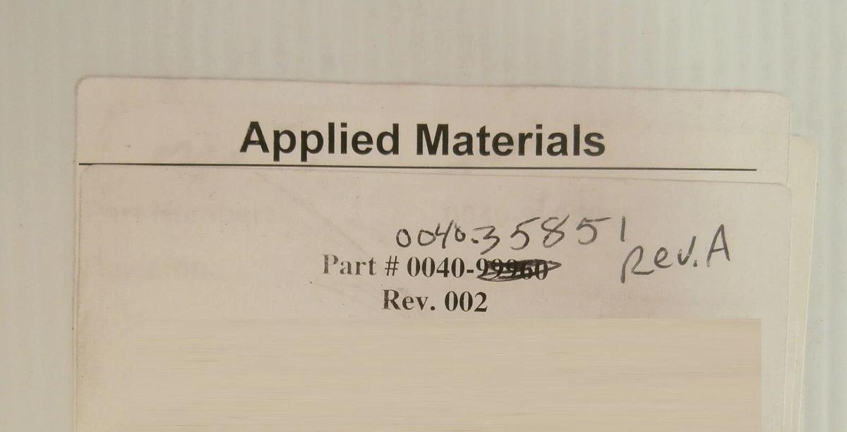 Refurbished AMAT Applied Materials 0040-99960 ESC Polyimide Pedestal 0040-35851 Refurbished