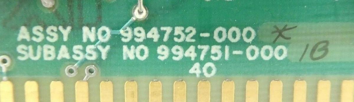 Used Texas Instruments 994752-000 I/O Module PCB Card TM990/310 Working Surplus