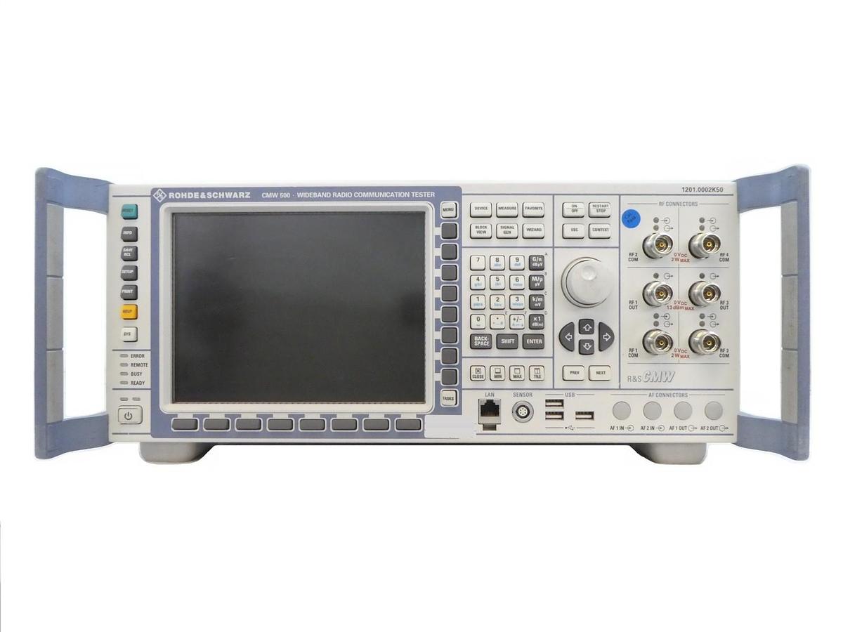 Used Rohde & Schwarz 1201.0002K50 Wideband Radio Comm Tester CMW 500 V 3.5.10