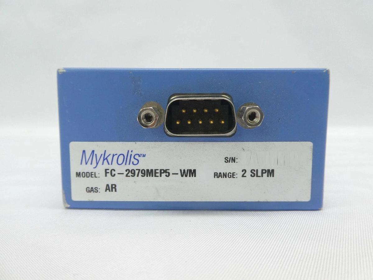 Used Mykrolis FC-2979MEP5-WM Mass Flow Controller MFC Tylan 2979M 2 SLPM Ar Working