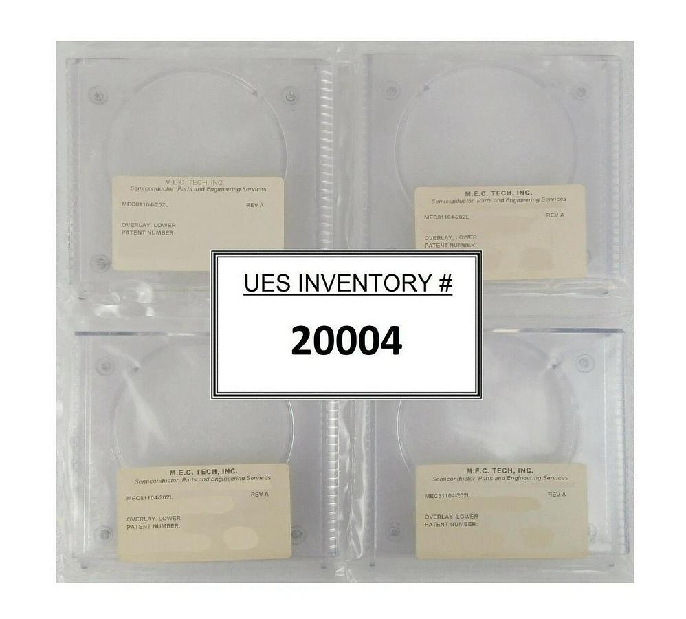 M.E.C. Tech MEC81104-202L Overlay Lower AMAT Applied Materials Lot of 4 New