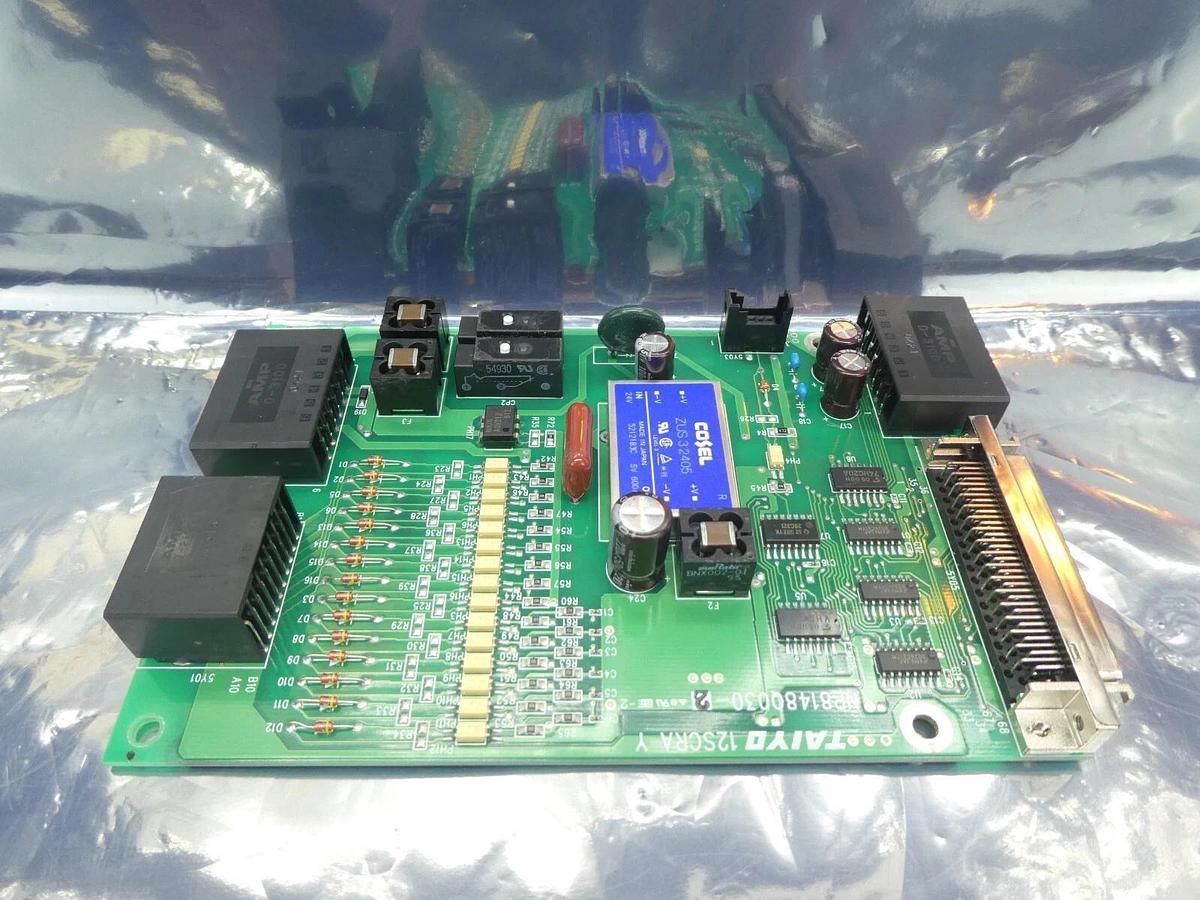 Used Taiyo Machinery NP8148Q030-2 PCB 12SCRA Y TEL Lithius Working Surplus