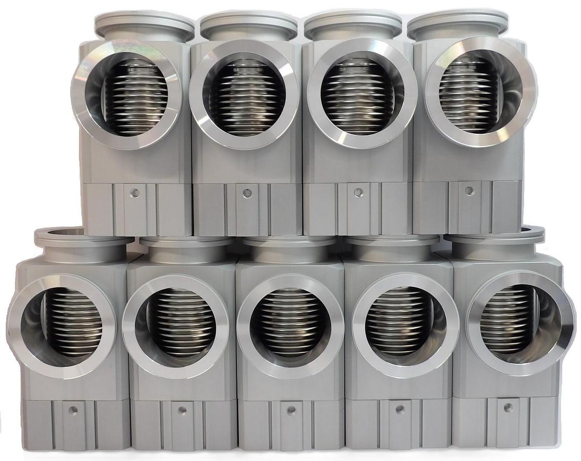 SMC XLA-80-X741 High Vacuum Angle Valve Vacuum Series Lot of 9 New Surplus