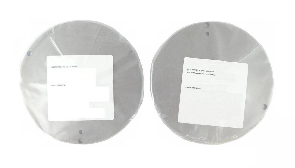 Refurbished AMAT Applied Materials 0020-27123 200mm Pedestal PCII Ti Lot of 2 Refurbished