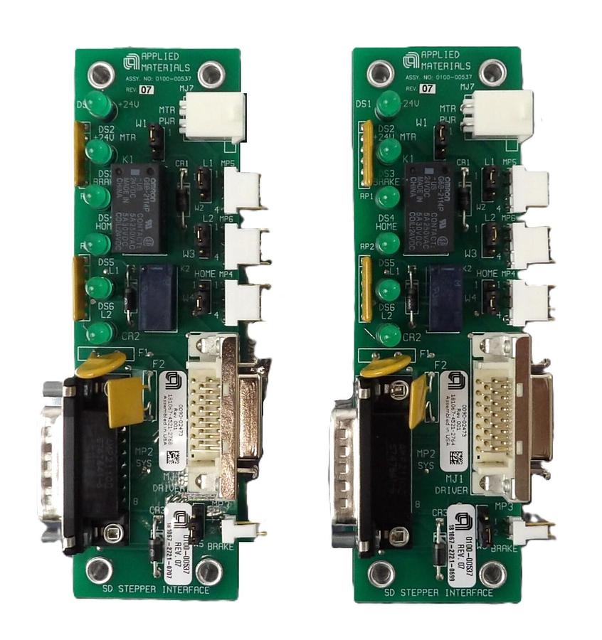 Used AMAT Applied Materials 0100-00537 300mm Endura SD Stepper PCB Lot of 2 Working