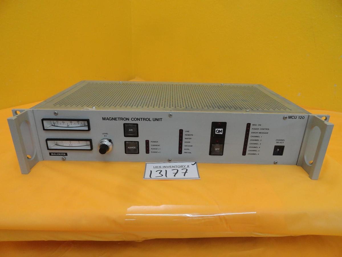 Used Balzers BG M59 250 Magnetron Control Unit MCU 120 MCU120 Used Working