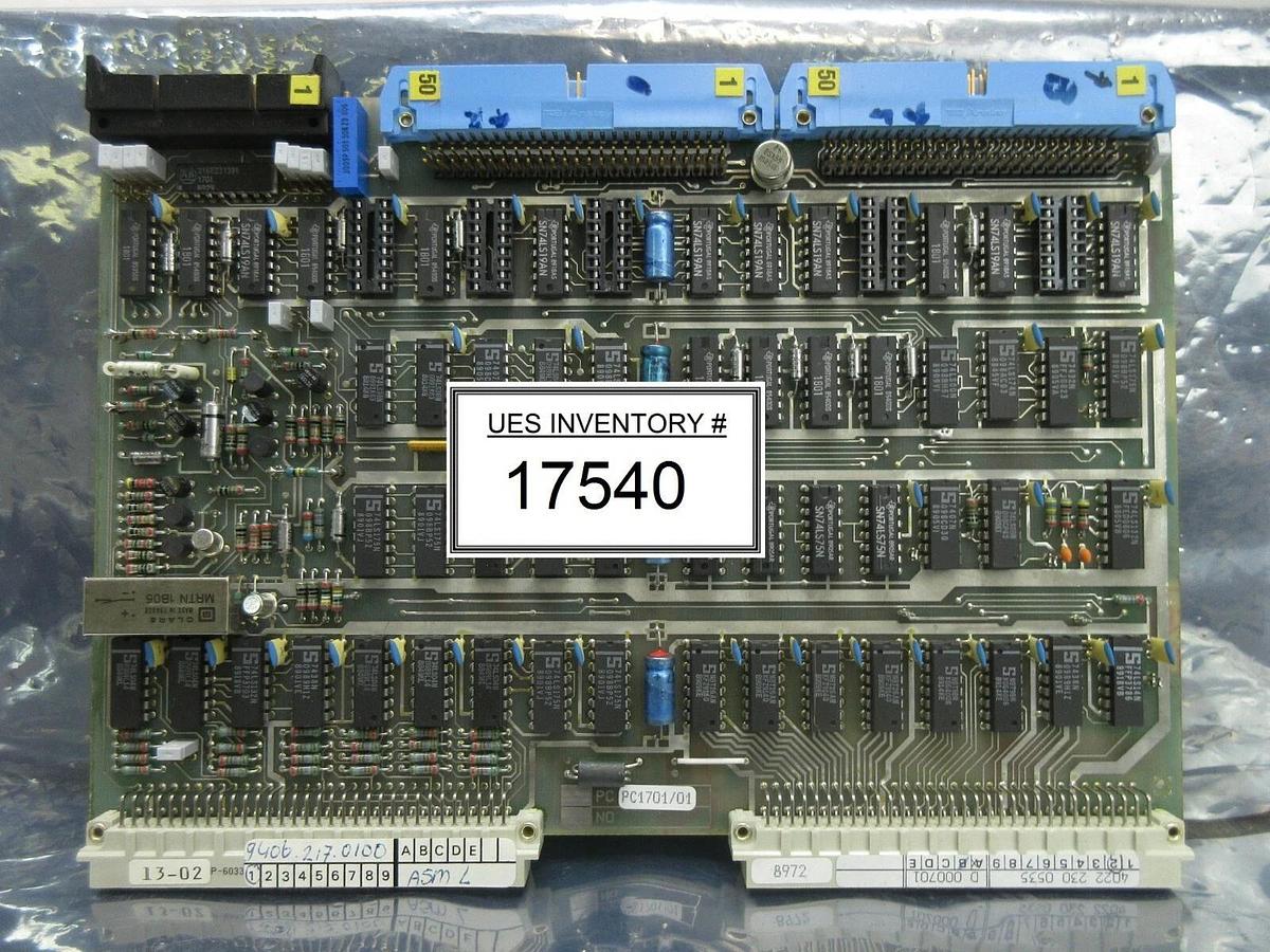 Used ASML 4022.230.0535 Processor PCB Card PC1701/01 9406.217.0100 PAS Used Working