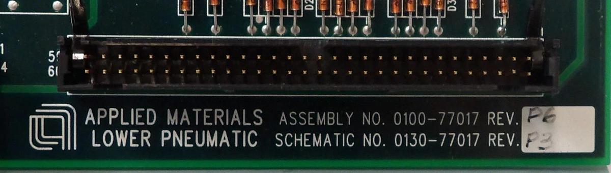 Used AMAT Applied Materials 0100-77017 Lower Pneumatic PCB Working Surplus