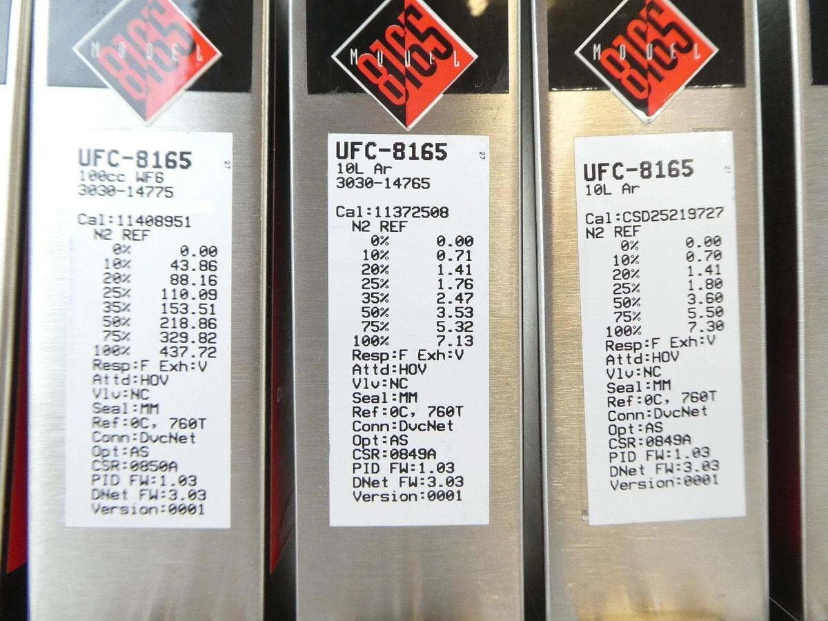 Used Celerity UFC-8165 Mass Flow Controller MFC AMAT 3030-14765 Lot of 11 Working