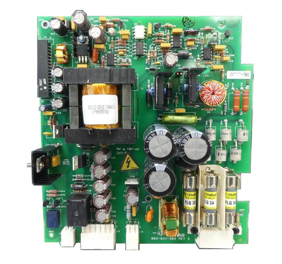 Used MKS Instruments 000-9311-303 Power Distribution PCB 003-9311-303 Working Surplus