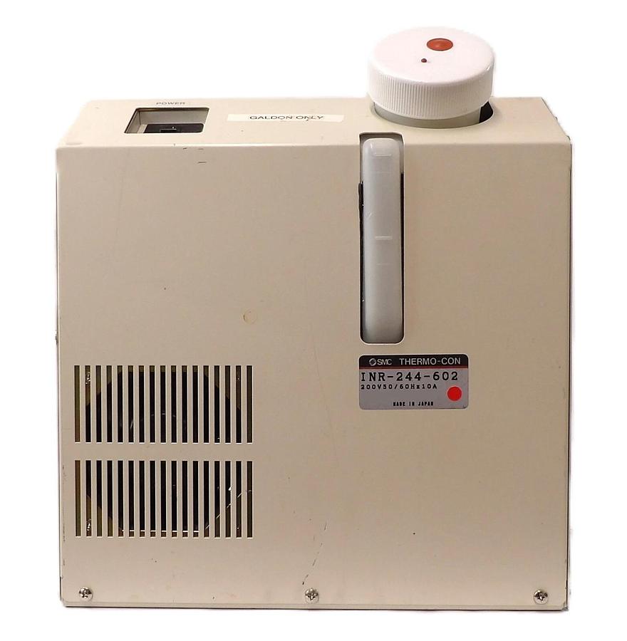 Used SMC INR-244-602 Chiller Heat Exchanger Module THERMO-CON AMAT Working