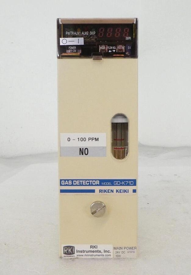 Used RKI Instruments GD Series Gas Detector Set of 3 GD-K71D GD-V77D Working Surplus