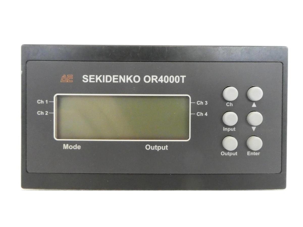 Used AE Sekidenko 955-3007-02 3-Channel Temperature Pyrometer OR4000T Working Surplus