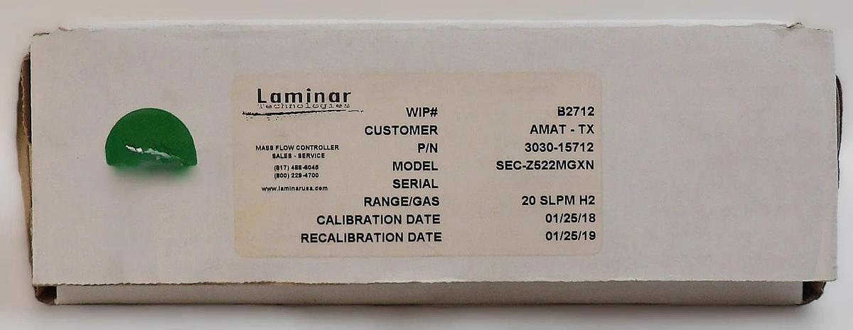 Horiba STEC Z500 Mass Flow Controller MFC SEC-Z522MGXN Lot of 2 New