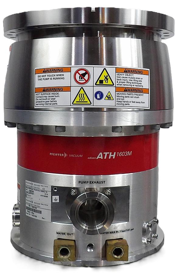 Used ATH 1603M Pfeiffer Vacuum Y25221B0 Turbomolecular Pump with Cable Working