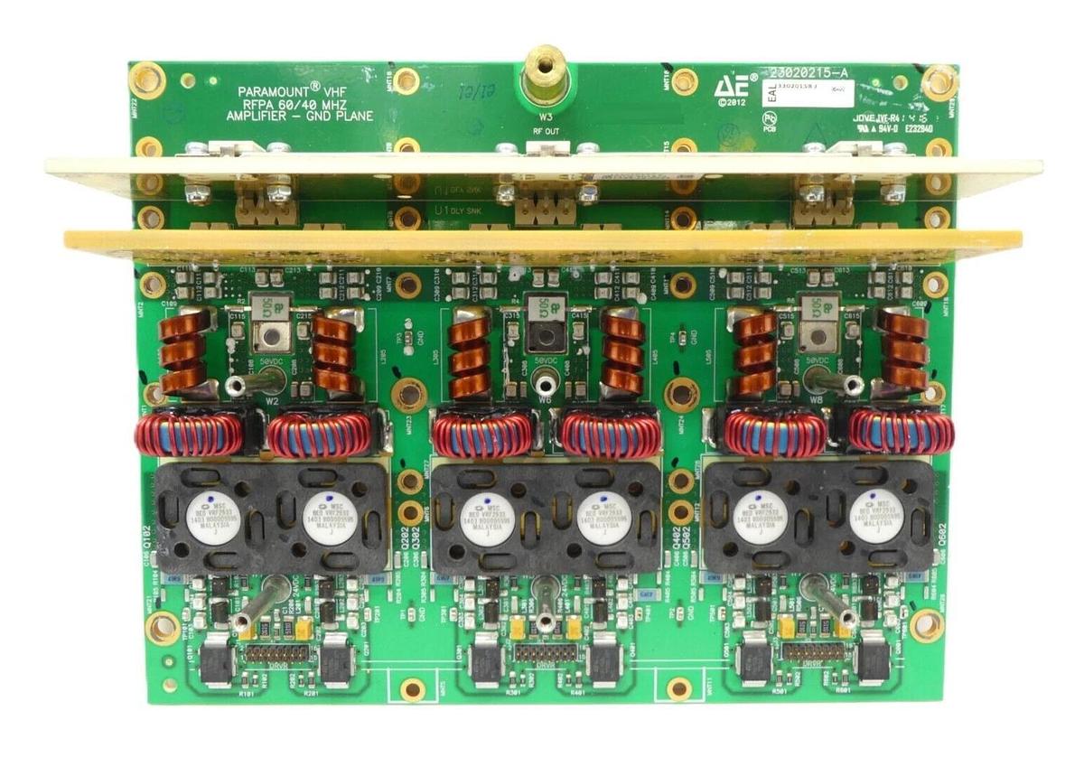 Used AE Advanced Energy 23020215-A Paramount VHF RFPA Amplifier PCB 330202158 Working