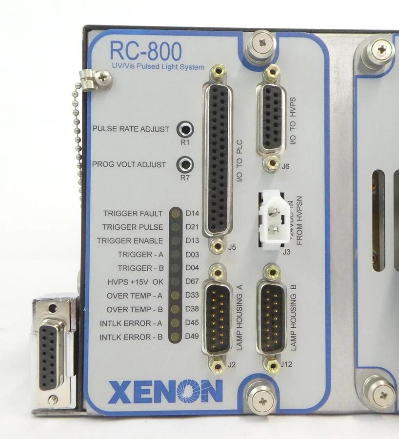 Used Xenon 490-0284 UV Vis Pulsed Lighting System Controller RC-800 CTR-811 Working