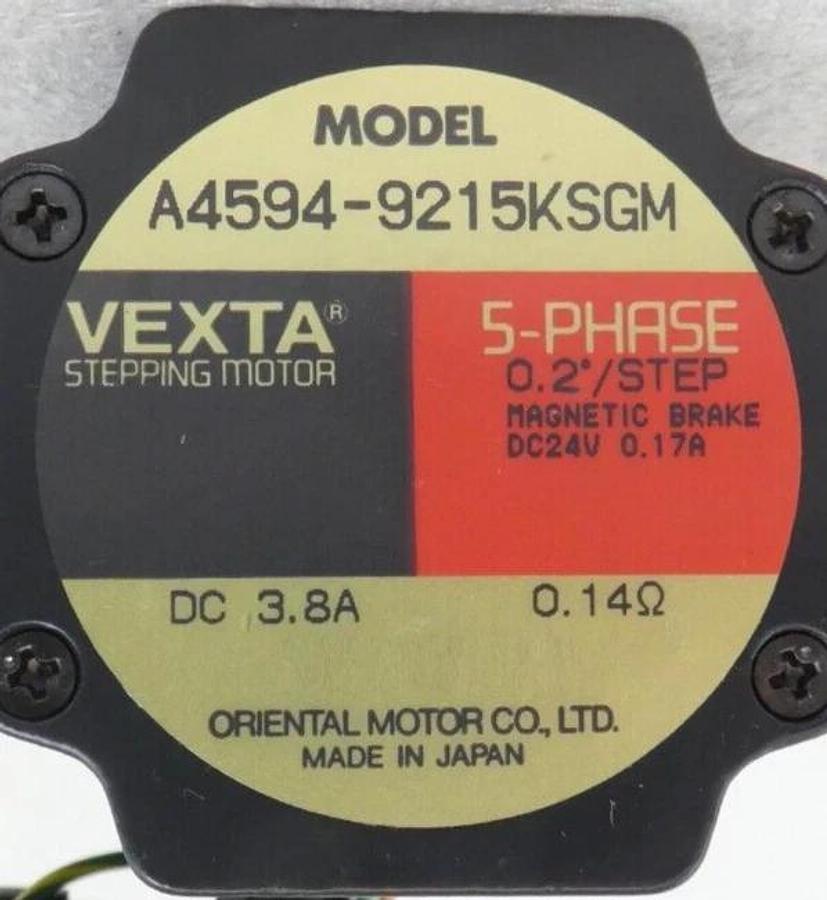 Used Oriental Motor A4594-9215KSGM 5-Phase Stepping Motor VEXTA Lot of 3 Surplus