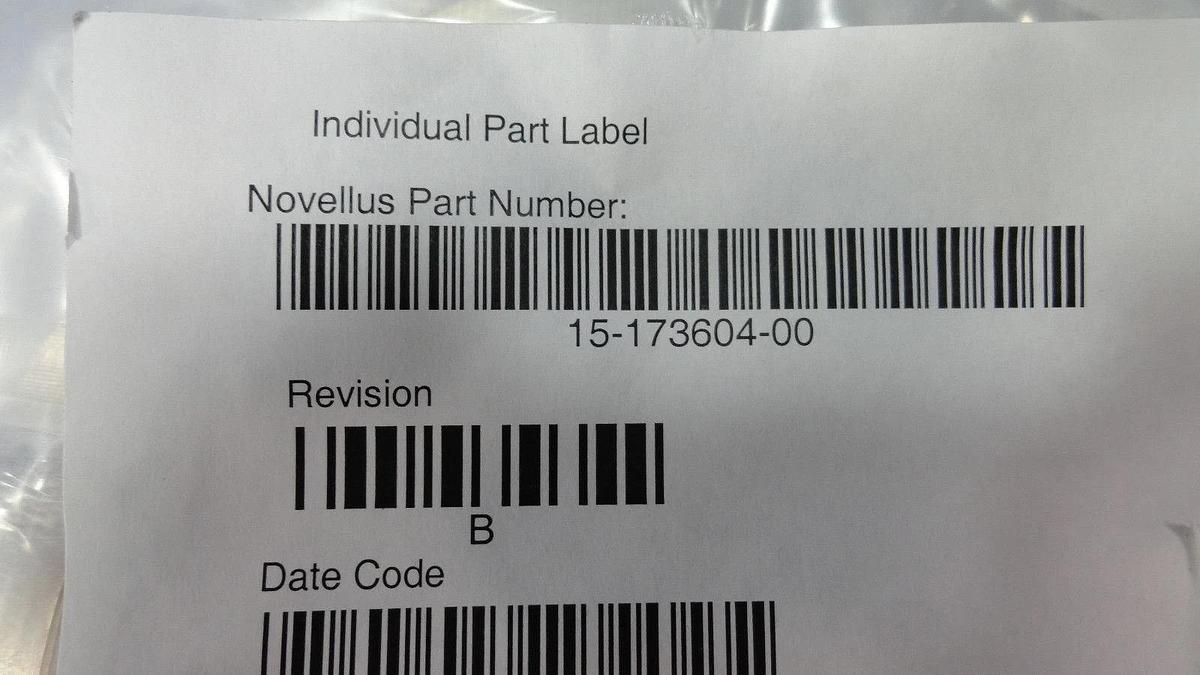 Used Novellus Systems 15-173604-00 Gamma Base Diffuser Rev. B New