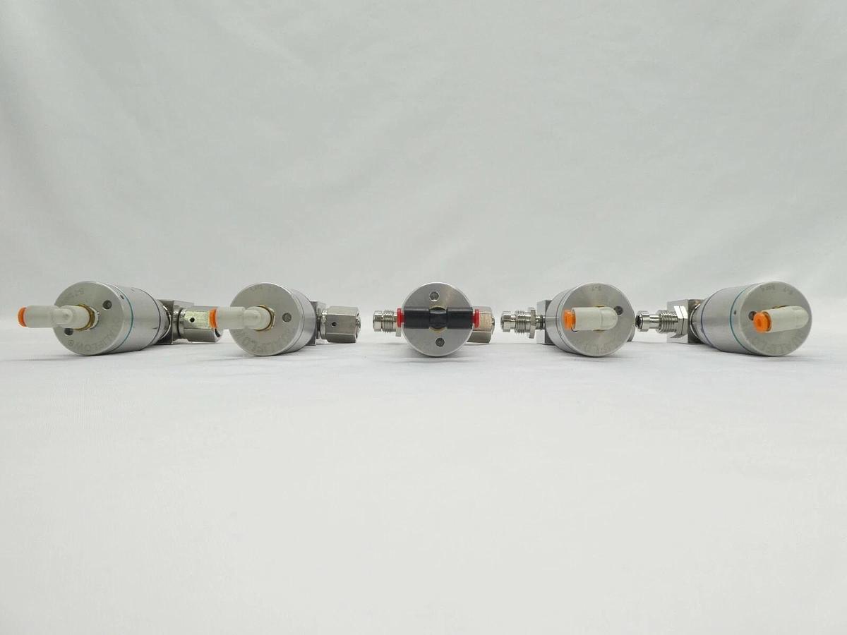Used Qualiflow 2x10-9atm.cm3/Sec N.O. 2-Way Pneumatic Valve F HF Series Lot of 5