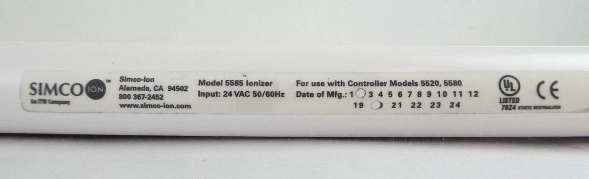 Used Simco Model 5585 AeroBar Ionizer Static Neutralizer Reseller Lot of 4 Working