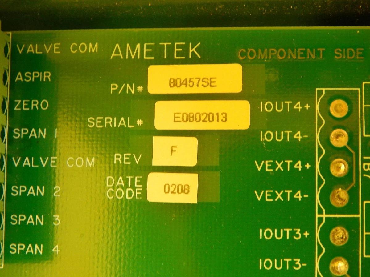 Used Ametek Series 2000 Thermox Oxygen Monitor 80457SE Working Surplus