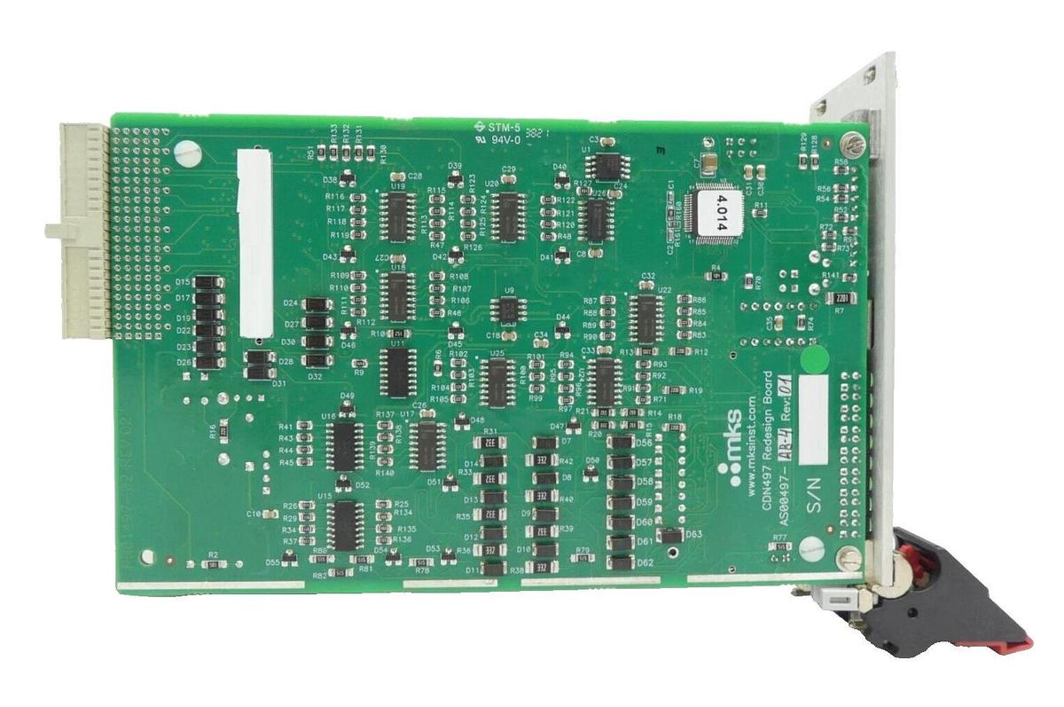 Used MKS Instruments AS02500-10-1 Interlock Module PCB CDN497 AMAT 0190-85559 Working